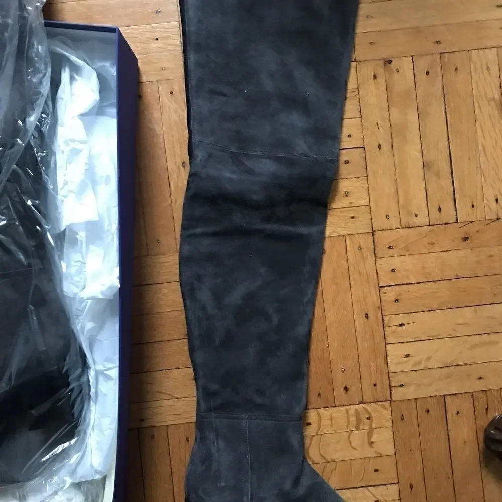 Stuart Weitzman Hitest Over-The-Knee Leather Boots